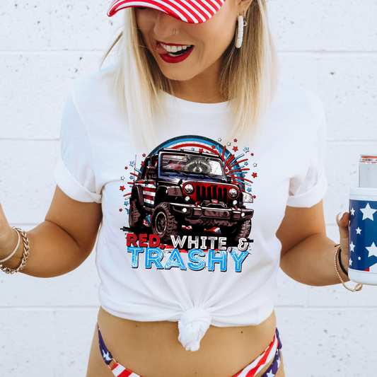 Red, White, And Trashy DTF