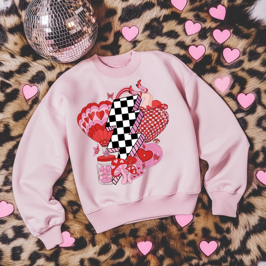 Retro Valentines Collage DTF Transfer