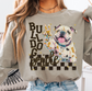 Grunge Jacket Mascot DTF Transfer