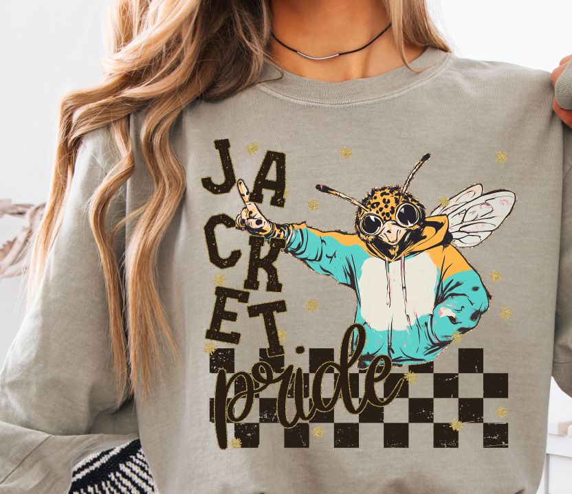 Grunge Jacket Mascot DTF Transfer