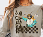 Grunge Jacket Mascot DTF Transfer