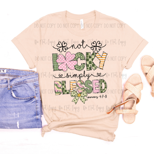 Simply Blessed Lucky DTF Transfer