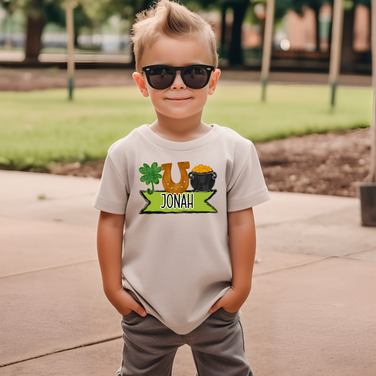 Boys Clover Name Banner DTF