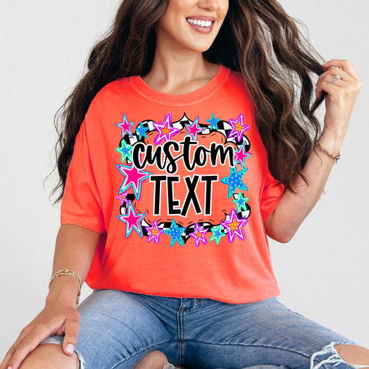 *Custom Stars Frame DTF Transfer