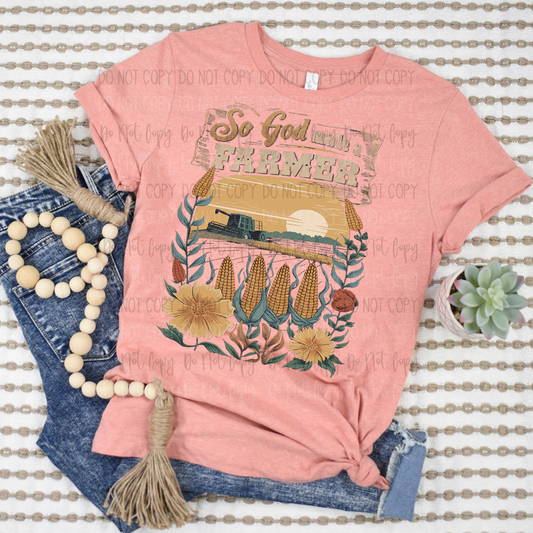 So God Made A Farmer DTF Transfer