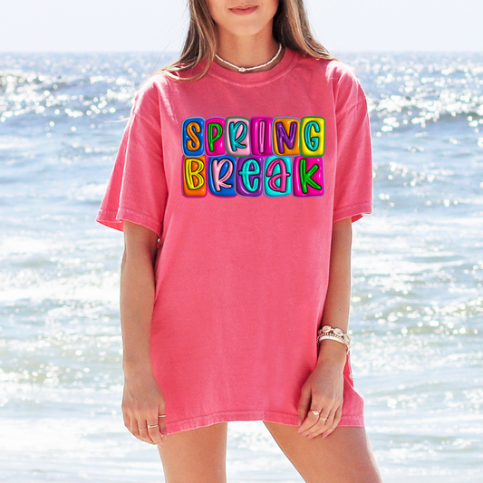 Spring Break Inflated DTF Transfer