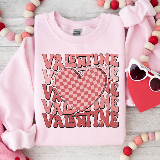 Stacked Valentine DTF Transfer