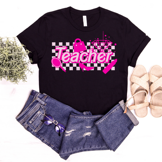 Teacher Pink DTF