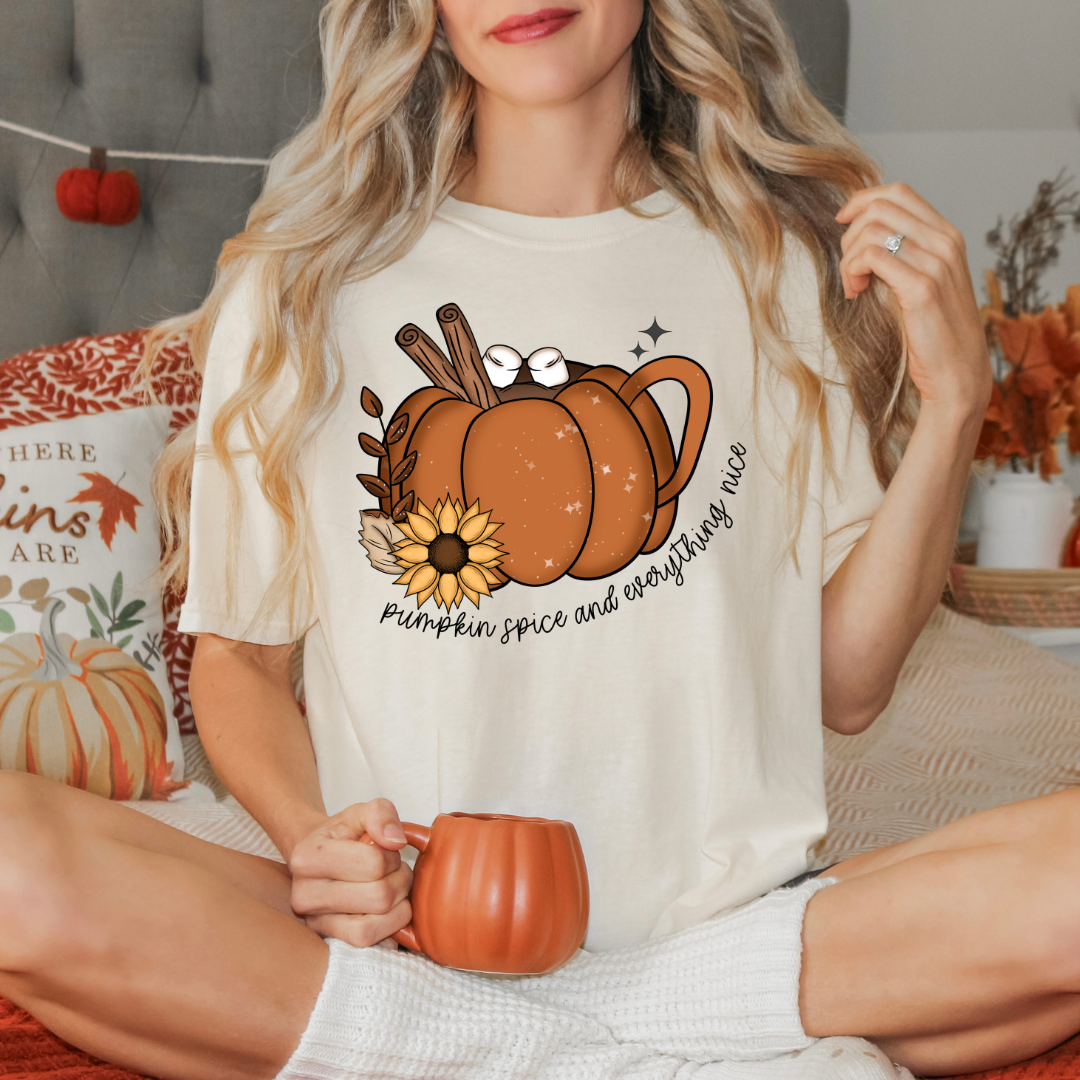 Pumpkin Spice Everything Nice DTF Transfer