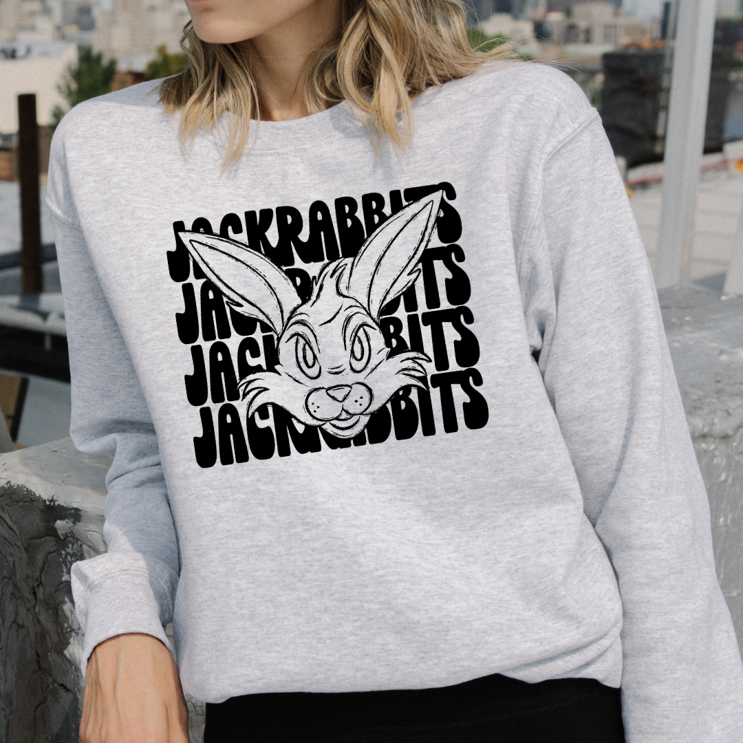 Jackrabbits Black Mascot DTF – Grace DTF Transfers