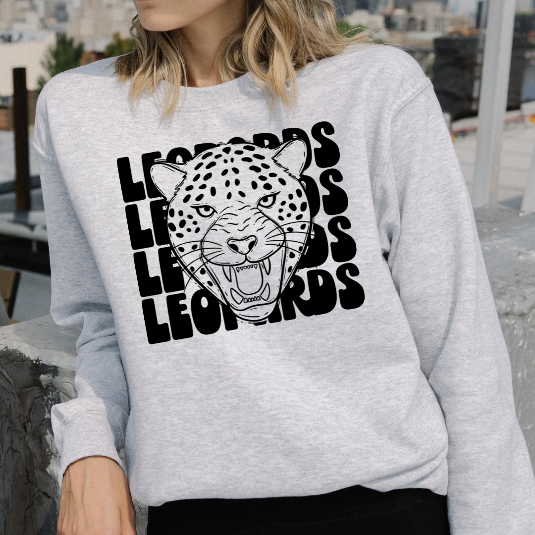 Leopards Black Mascot DTF