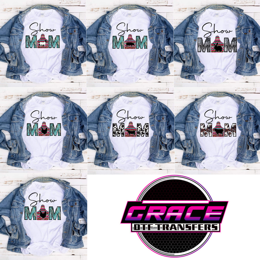 Show Mom Patterend Ear Tag DTF Transfer