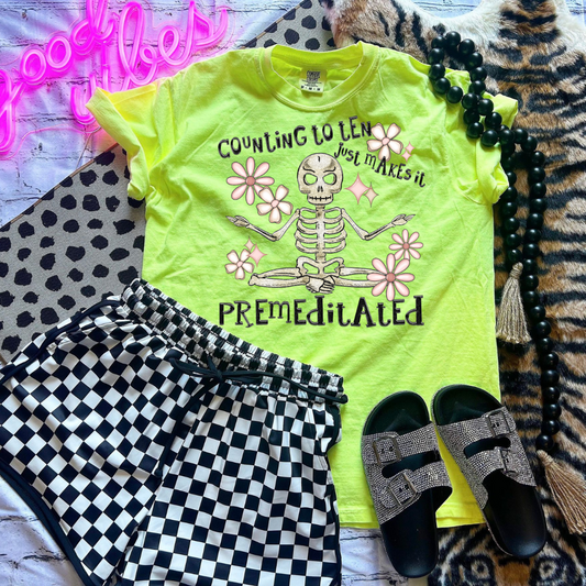 Counting to Ten Premeditated DTF Transfer