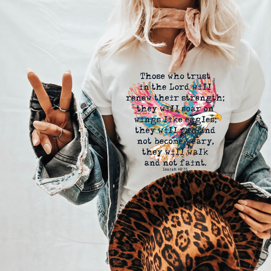 Trust In The Lord Eagle DTF Transfer