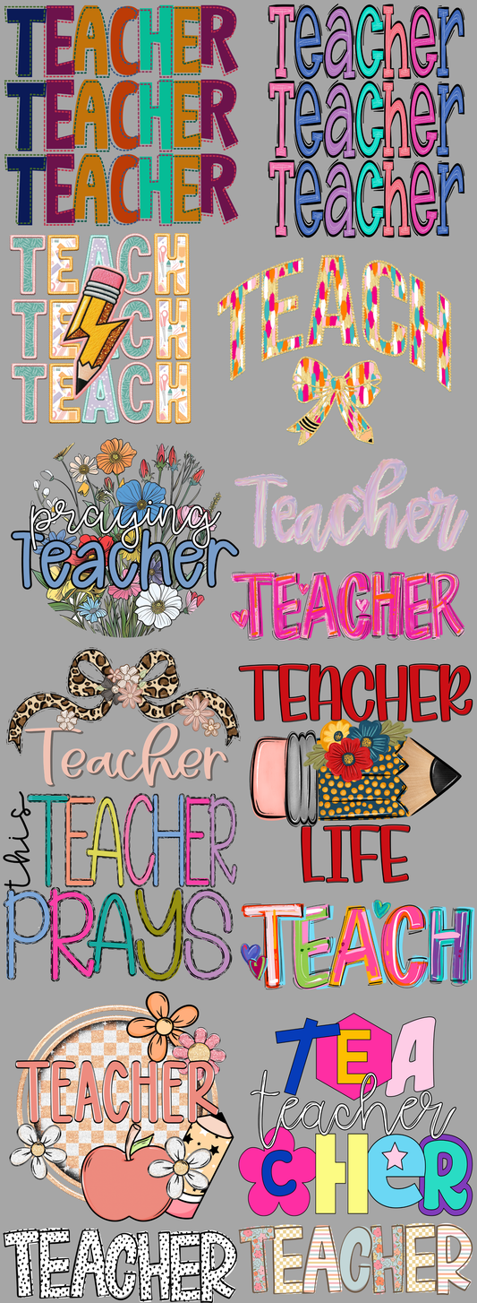 Teacher #1 PreMade Gang Sheet