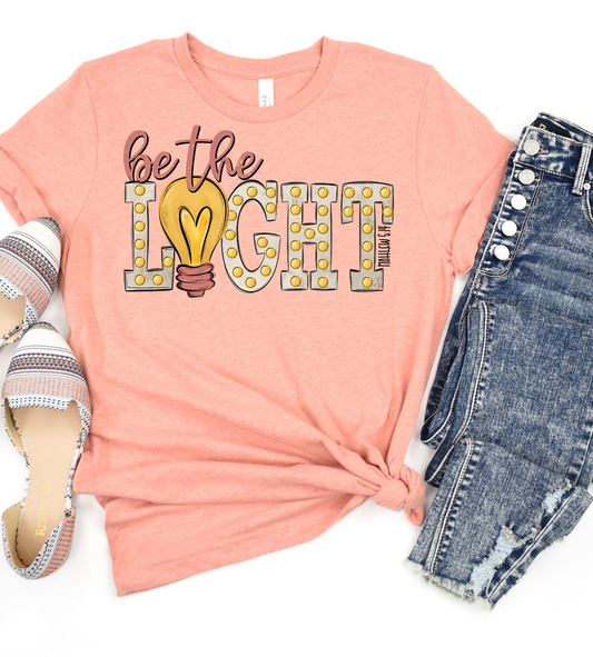 Be The Light Lightbulb DTF Transfer