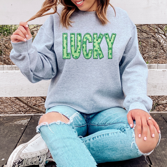 Lucky Faux Embroidery DTF