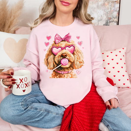 Valentine Puppy DTF Transfer