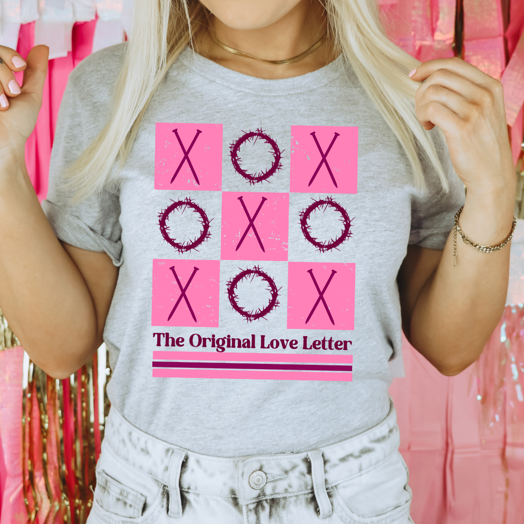 Xoxo Check Original Love Letters DTF Transfer