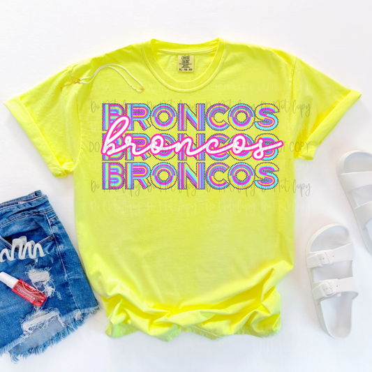 *Custom 90's Neon Vibe Mascot