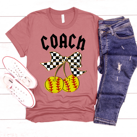 Softball Cherries DTF Transfer