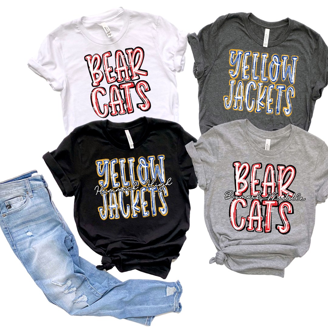 *Spirit Stack Mascot w/ Script DTF Transfer