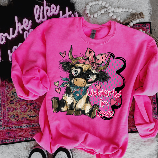 Udderly In Love DTF Transfer