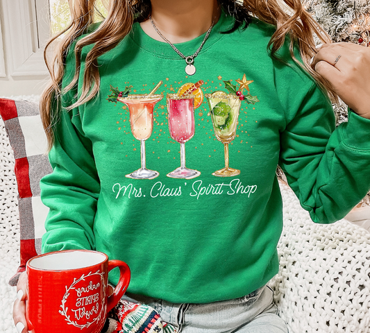 Mrs. Claus' Spirit Shop DTF Transfer