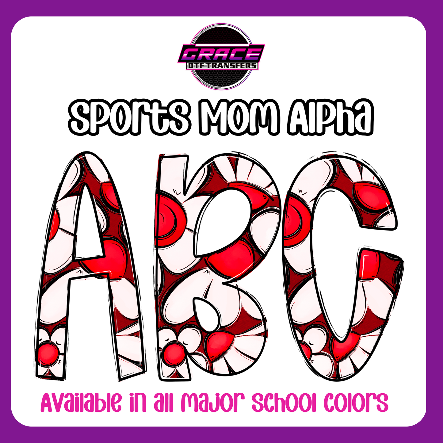 Sports Mom Alpha DTF Transfer