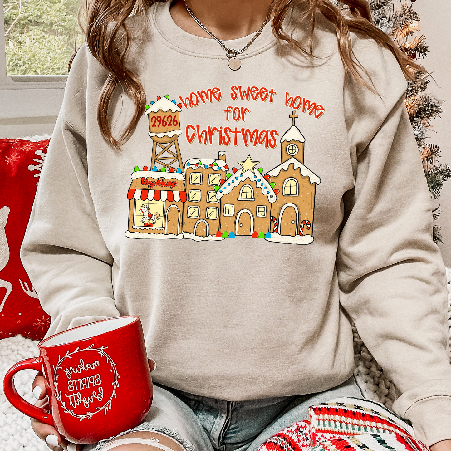 Gingerbread Home for Christmas DTF Transfer