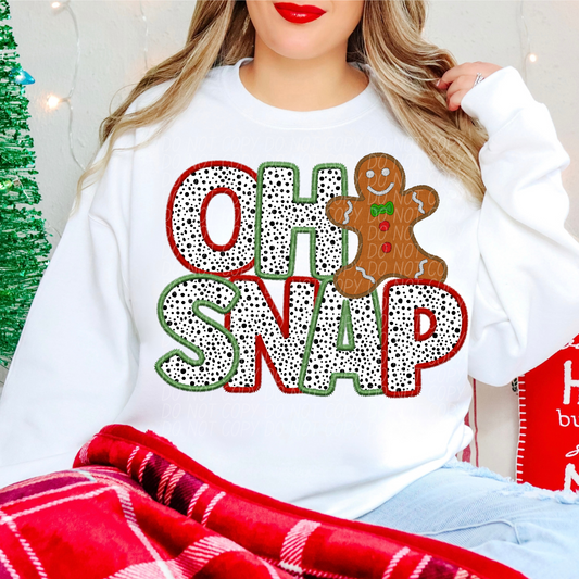 Oh Snap Red Green DTF