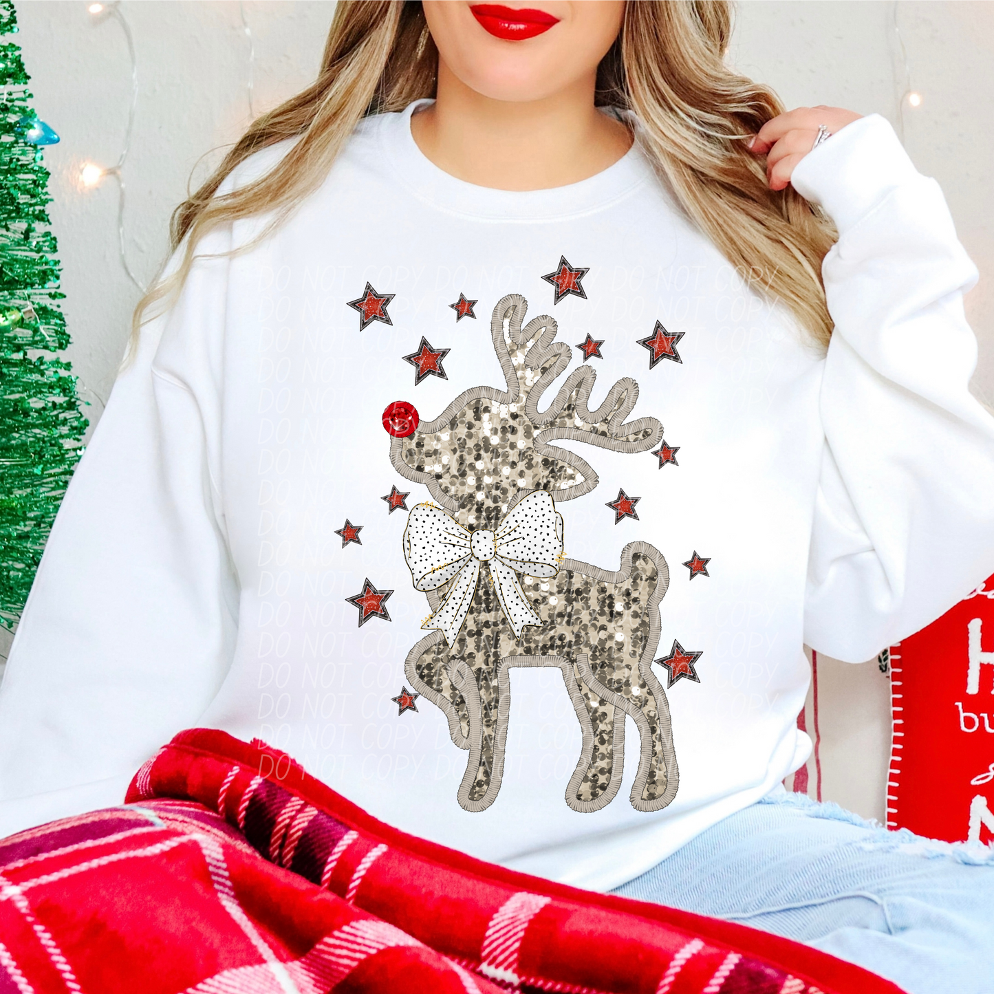 Reindeer Bow (2) DTF