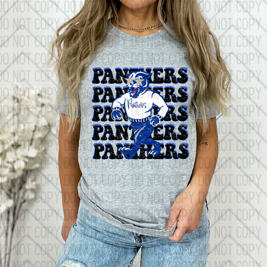 Panthers Mascot Stacked DTF