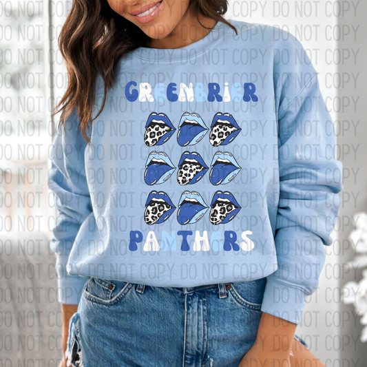 Greenbrier Panthers Stacked Mouths DTF