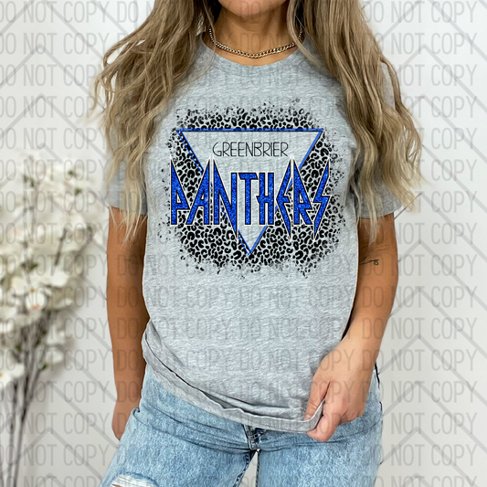 Panther Sparkle Triangle DTF