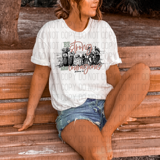 Be Strong and Courageous DTF