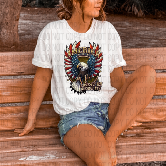 America Love It Or Leave It DTF