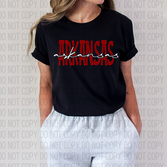 Arkansas Script DTF