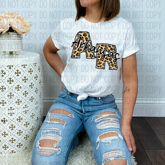 Arkansas Leopard DTF